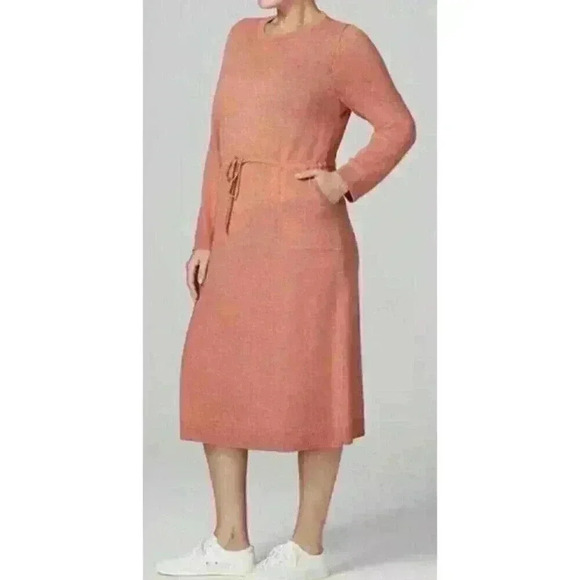 J. Jill Knit Dress Size S Drawstring Soft Terracotta Winter - Picture 2 of 7